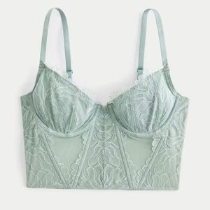 Hollister Gilly Hicks Lace & Mesh Bustier
